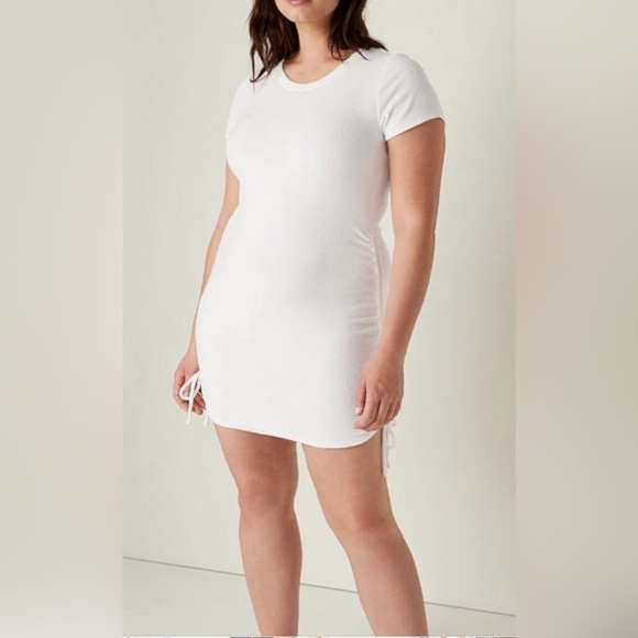 Victoria's Secret Pink Beach Terry Ruched Side Dress and Slides - Picture 5 of 11